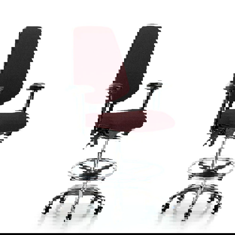 Task Chair: Olefin, Burgundy